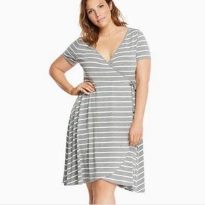 TORRID Jersey Knit Surplice Faux Wrap Dress Size 3